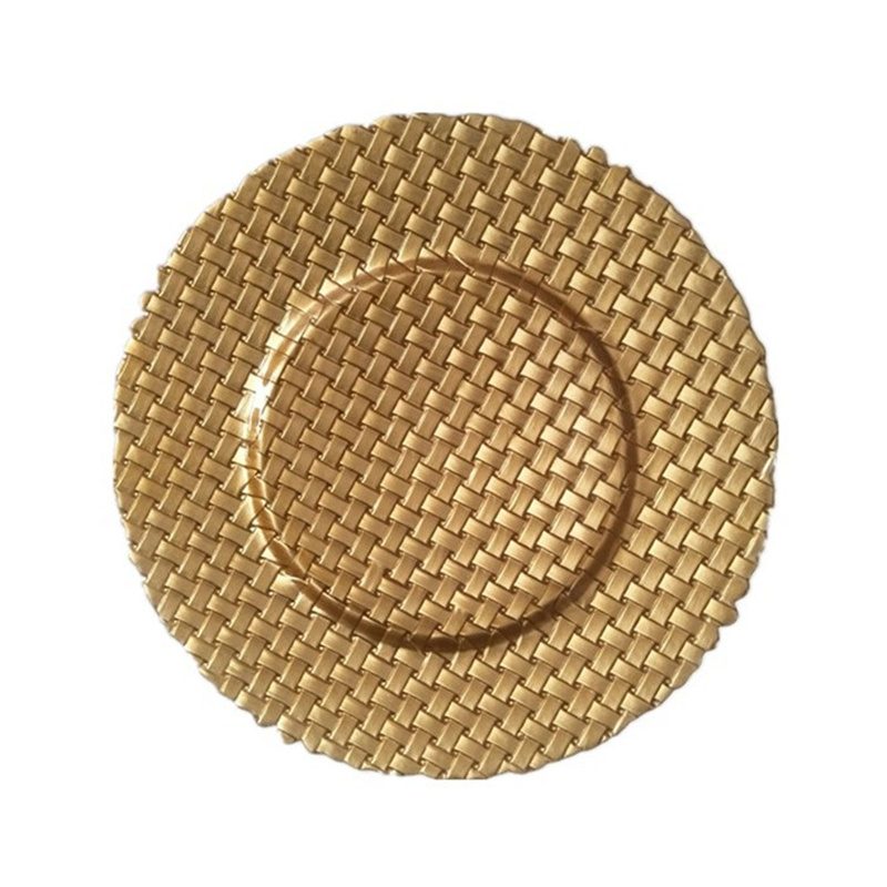 glass charger plate 1 Wholesale Glass Charger Plate PZ-074 - Image 1